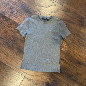 Theory Tiny Tee in Heather Grey (Organic Cotton)